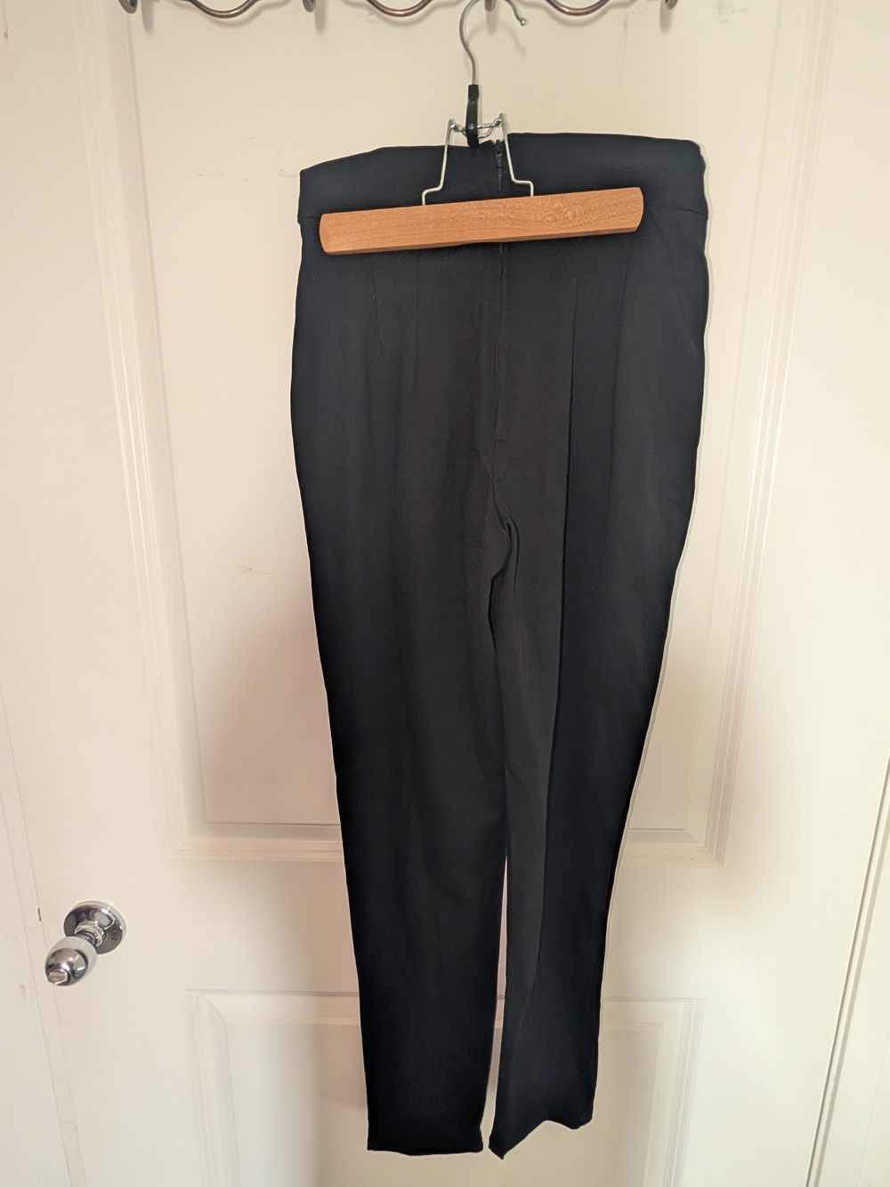 Vixen by Micheline Pitt Black High-Waist Cigarette Pants